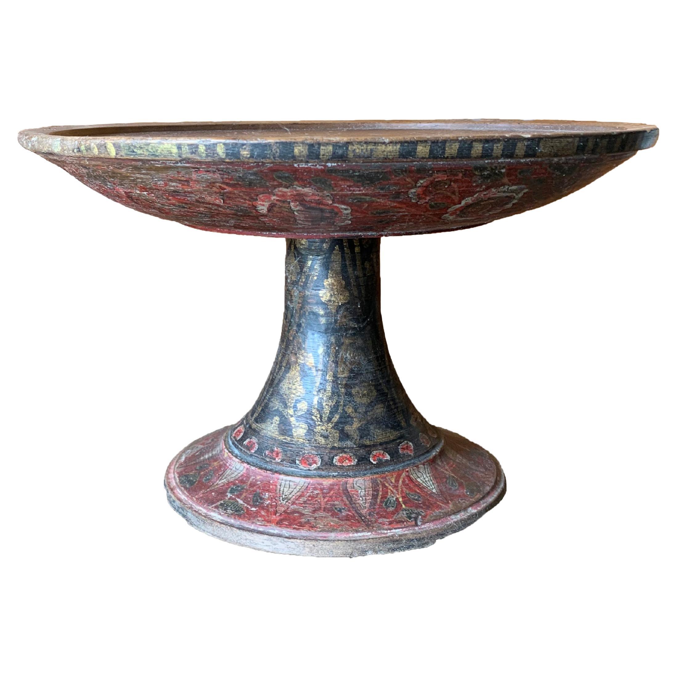 19th Century Balinese Offering Tray / Bowl 'Dulang' with Floral Motif For Sale