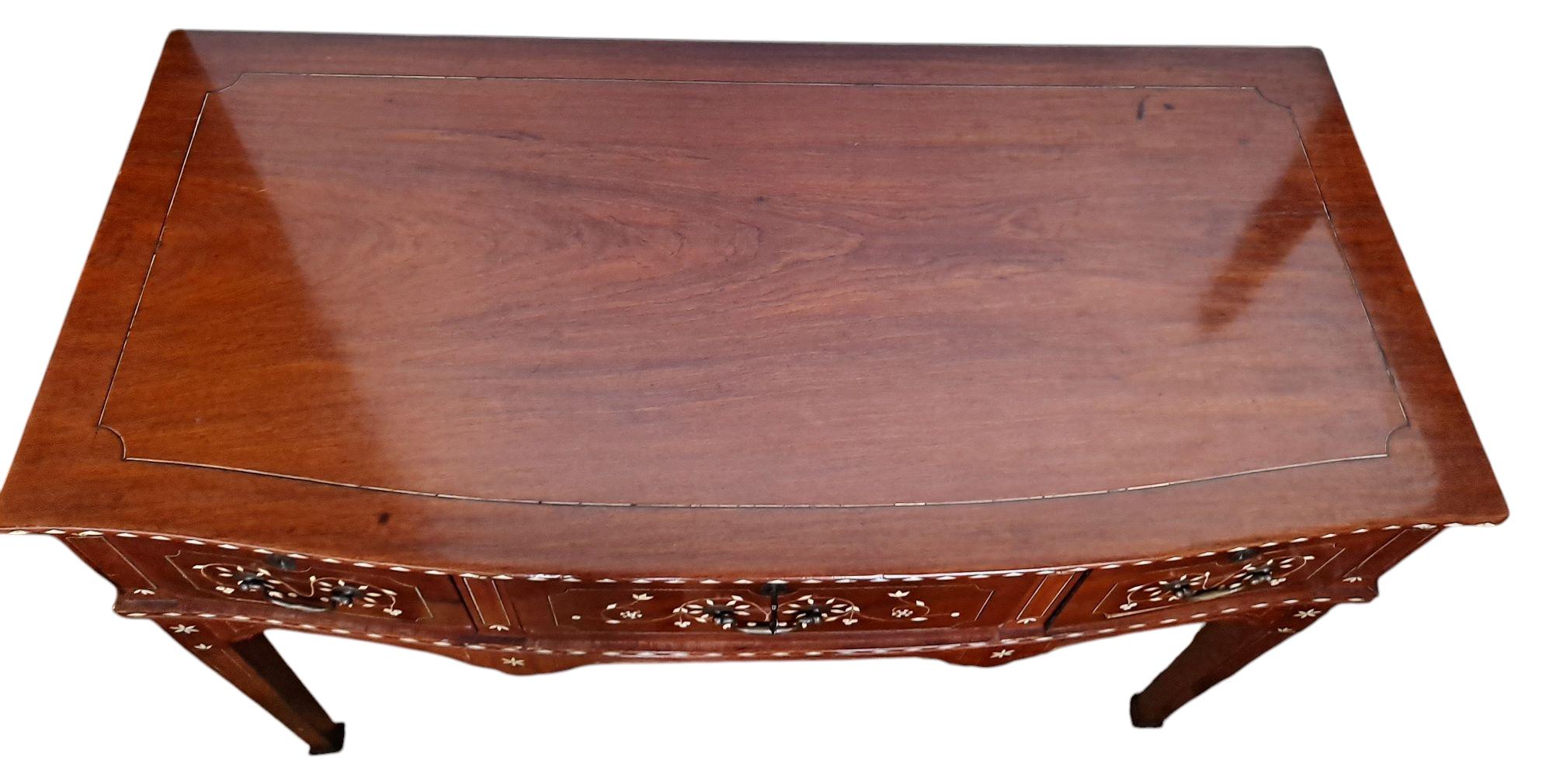 Bone 19th Century Baliuag/Baliwag Sheraton Style Altar Table/Desk/Sideboard For Sale