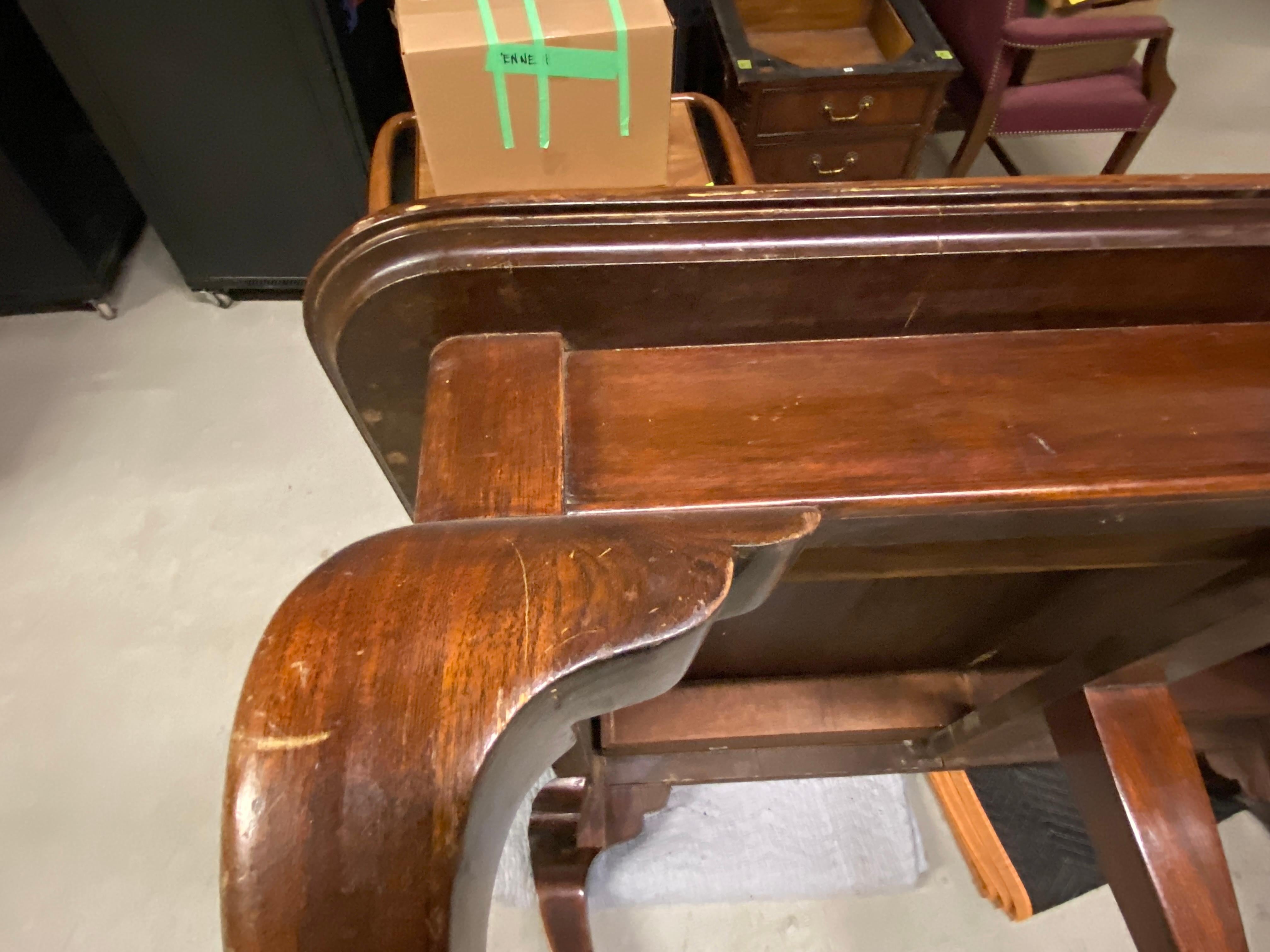 19th Century Ball & Claw Dining Table, Solid Hardwood  For Sale 6