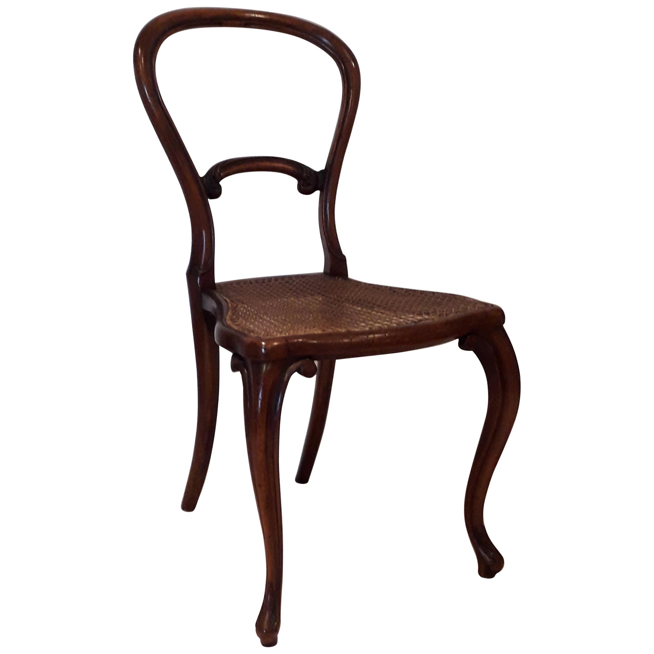 19th Century Balloon Back Bedroom Side Chair