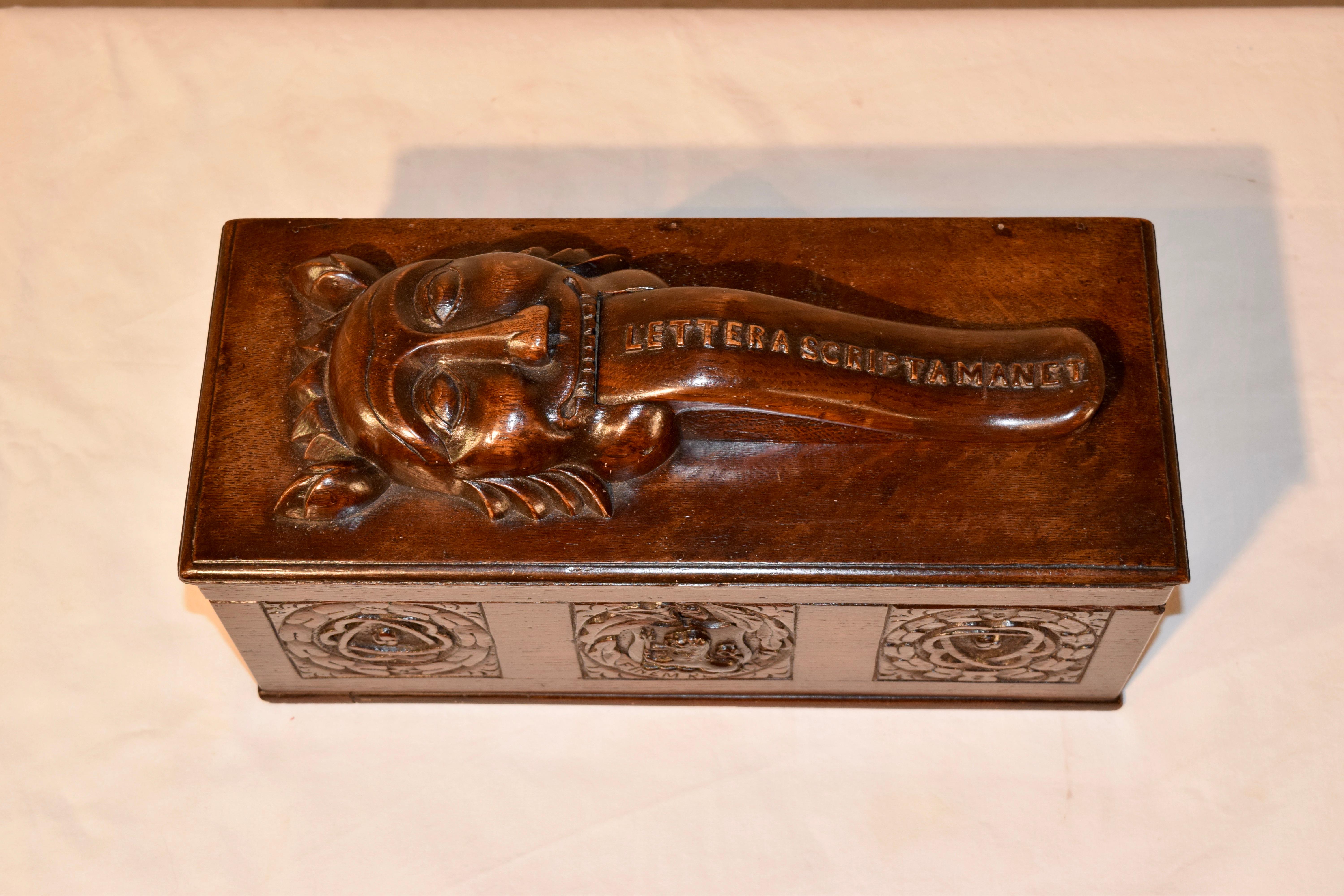 Oak 19th Century Ballot Box
