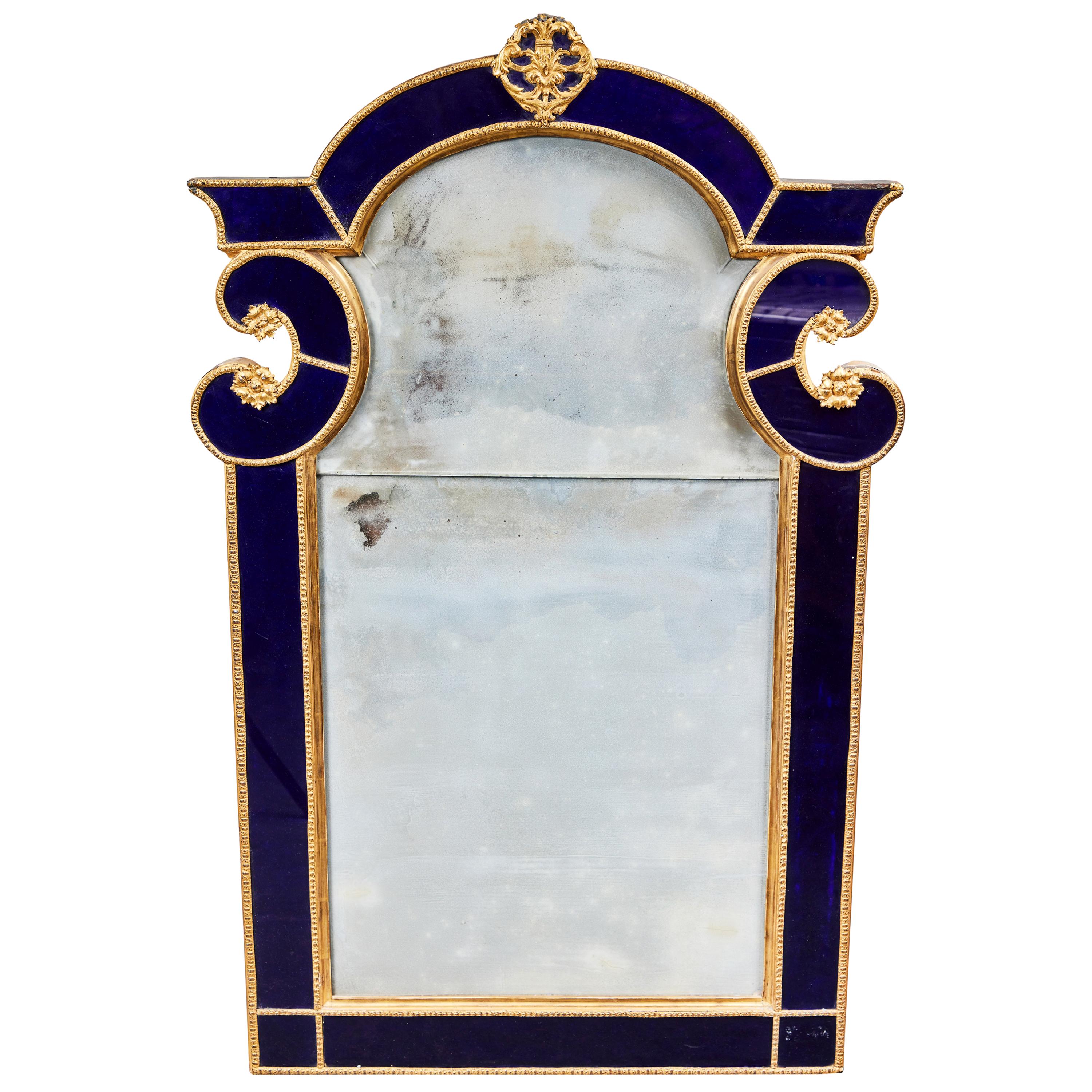 19th Century, Baltic Wall Mirror For Sale