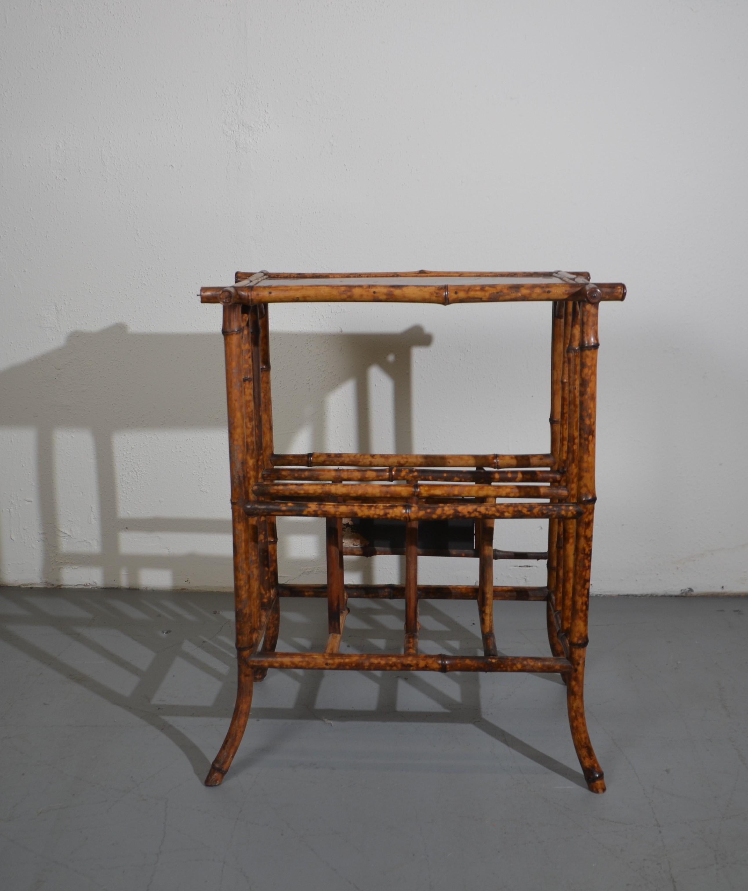 19th Century Bamboo Accent Table 3