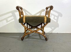 19th-Century Bamboo Bench