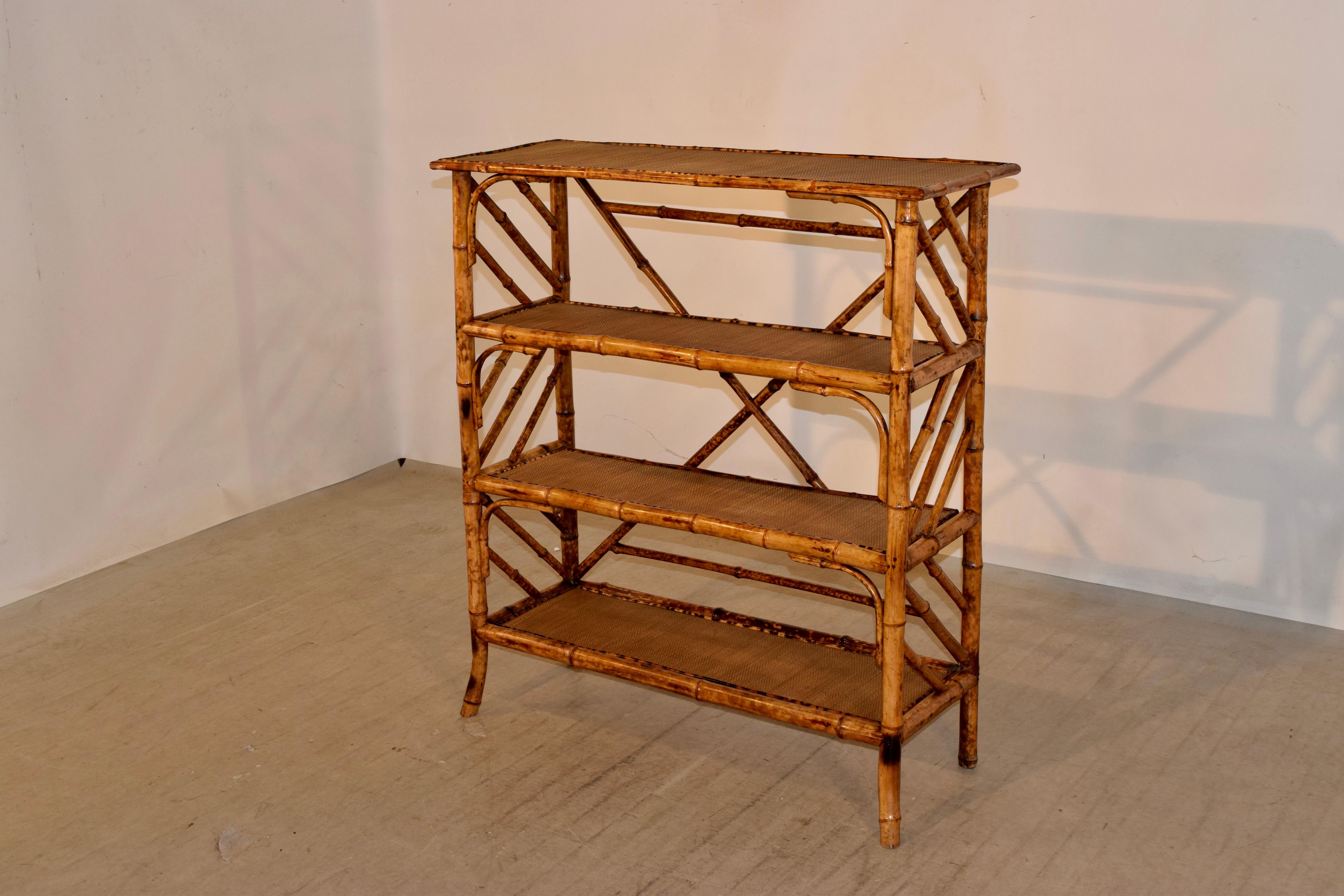 French 19th Century Bamboo Bookcase from France