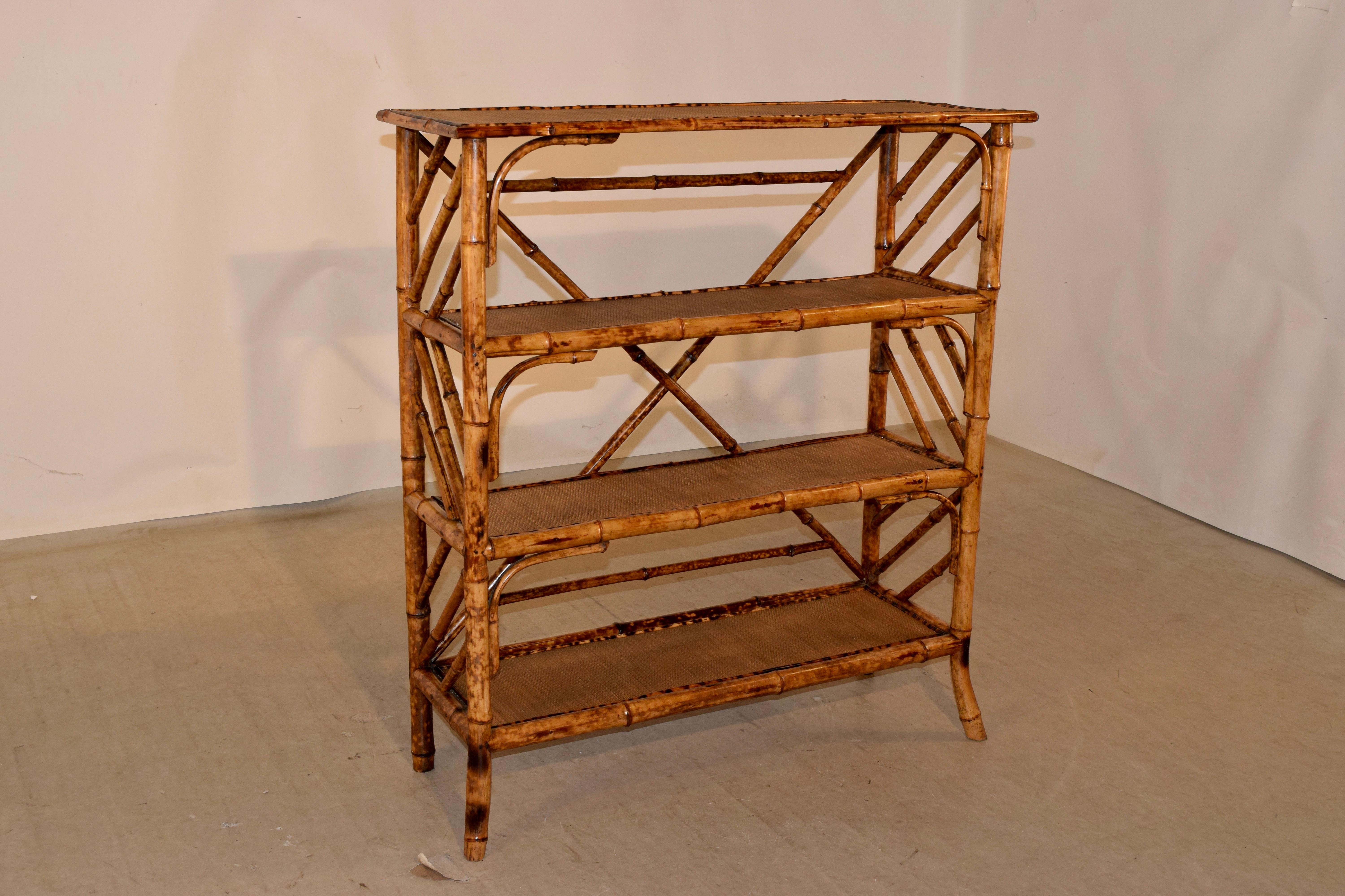 19th Century Bamboo Bookcase from France 1