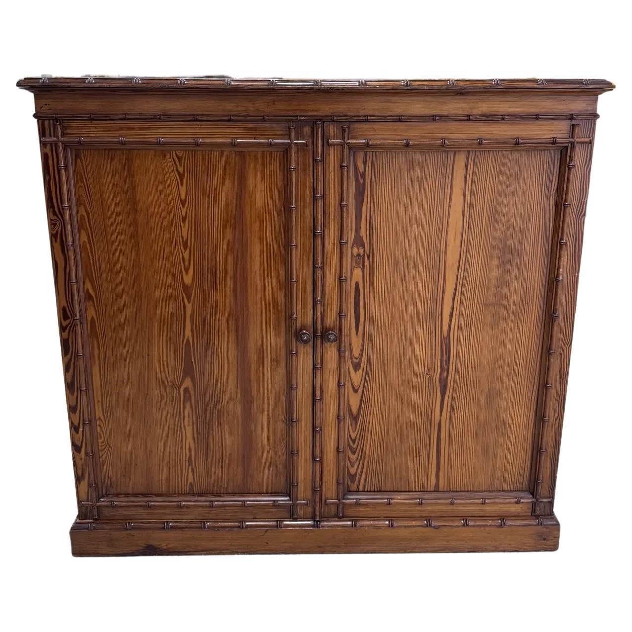 19th Century Bamboo Cabinet