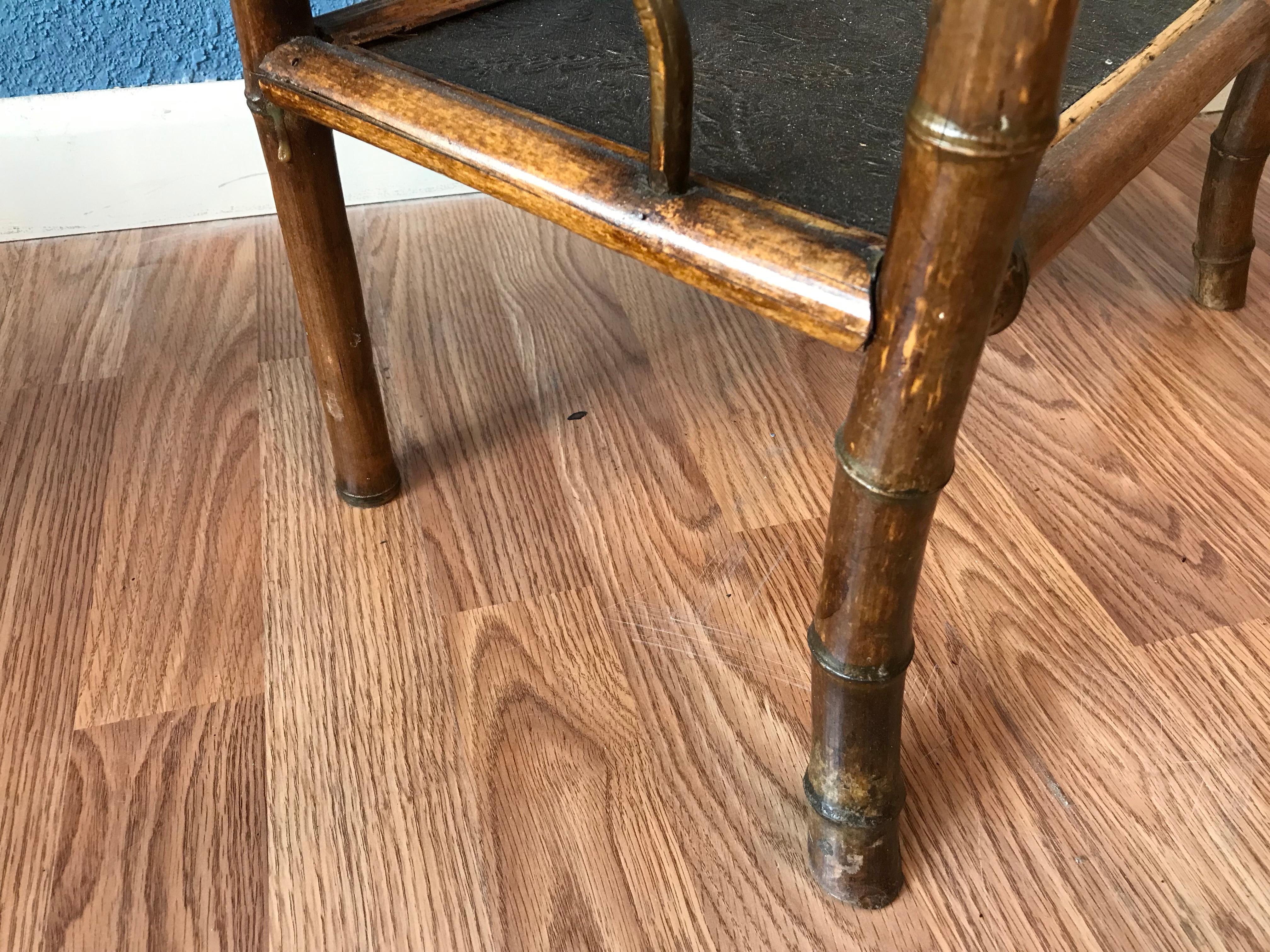 19th Century Bamboo Chinoiserie Etagere 11