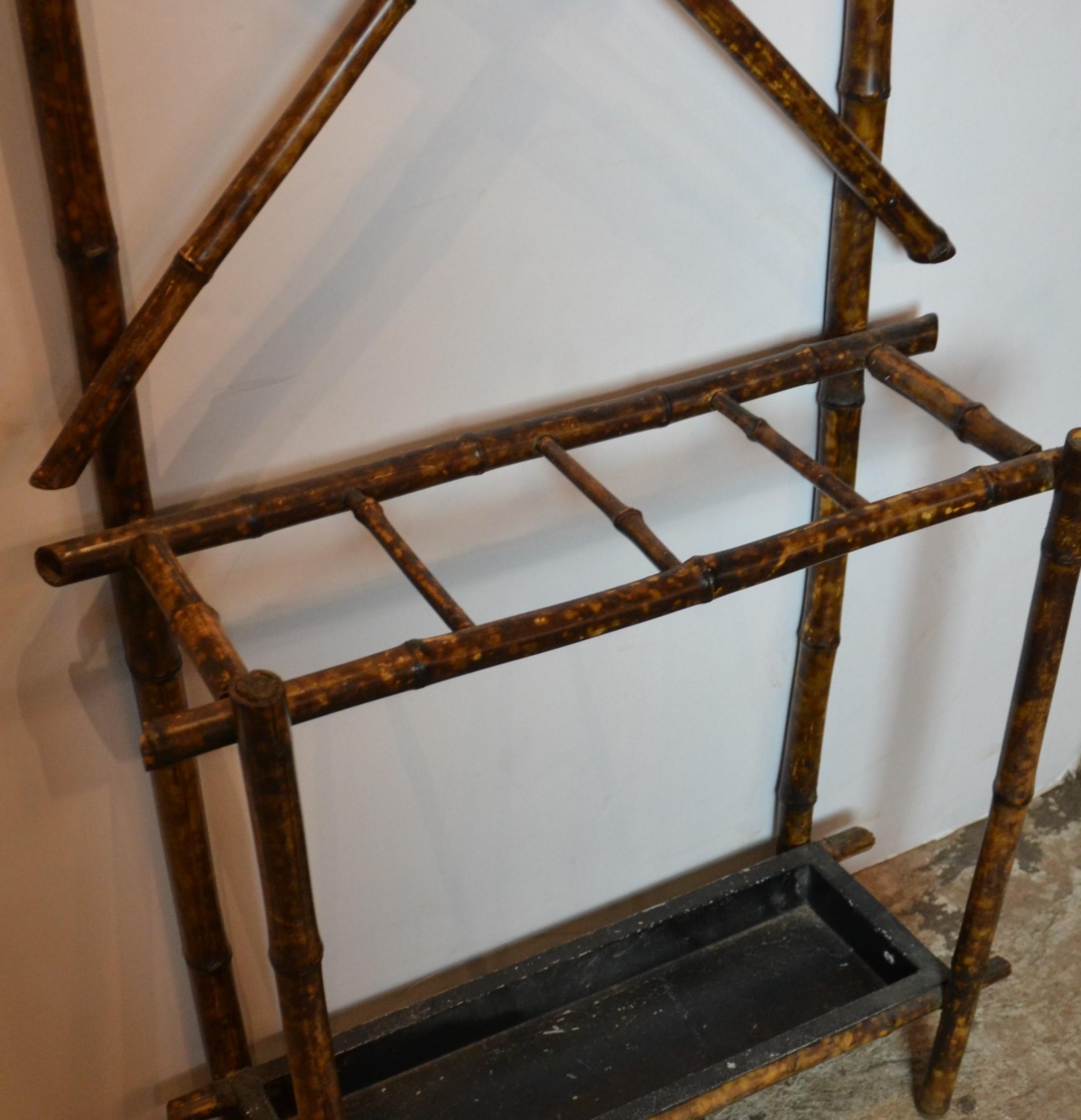 19th Century Bamboo Coat Rack 1