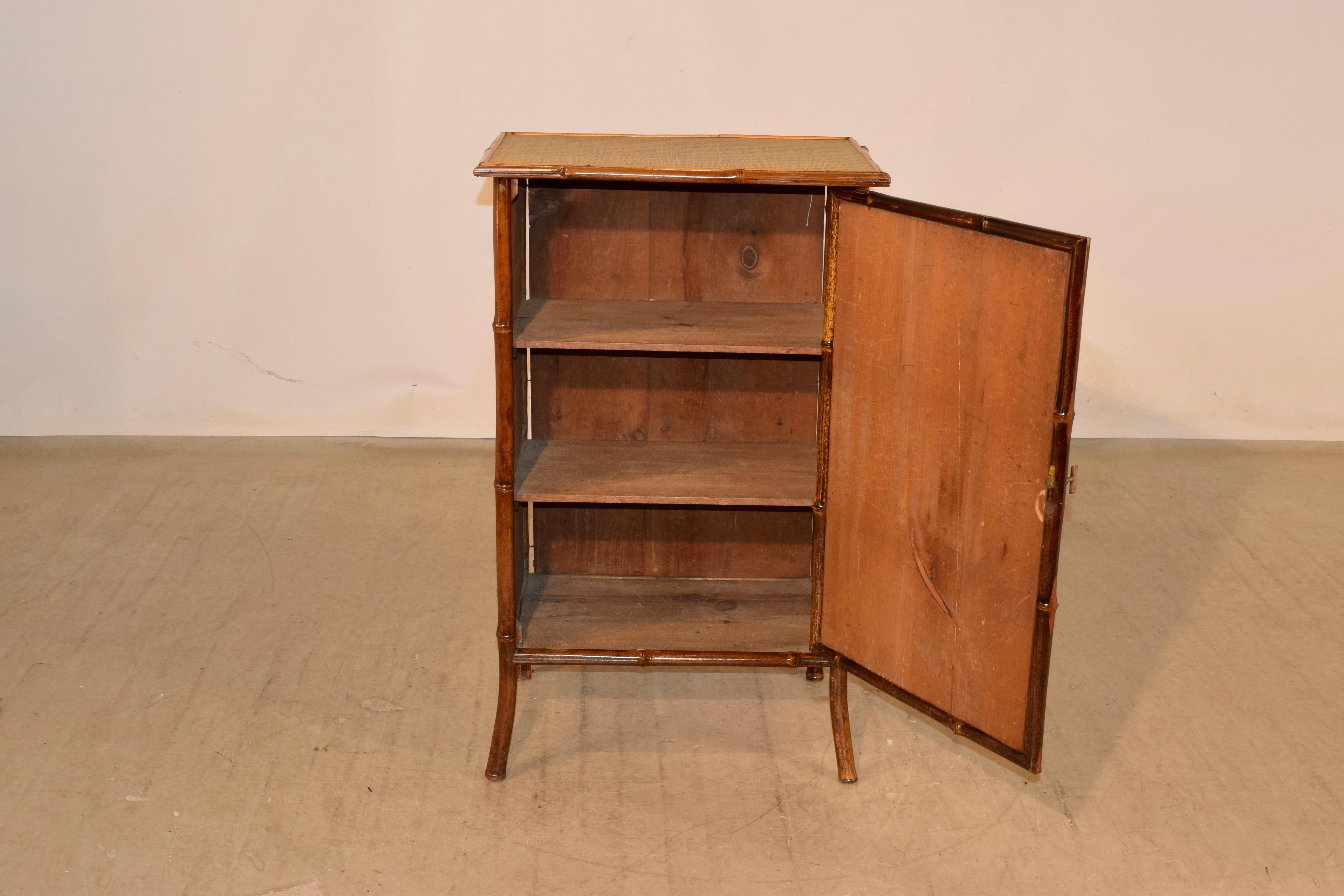 19th Century Bamboo Cupboard For Sale 1