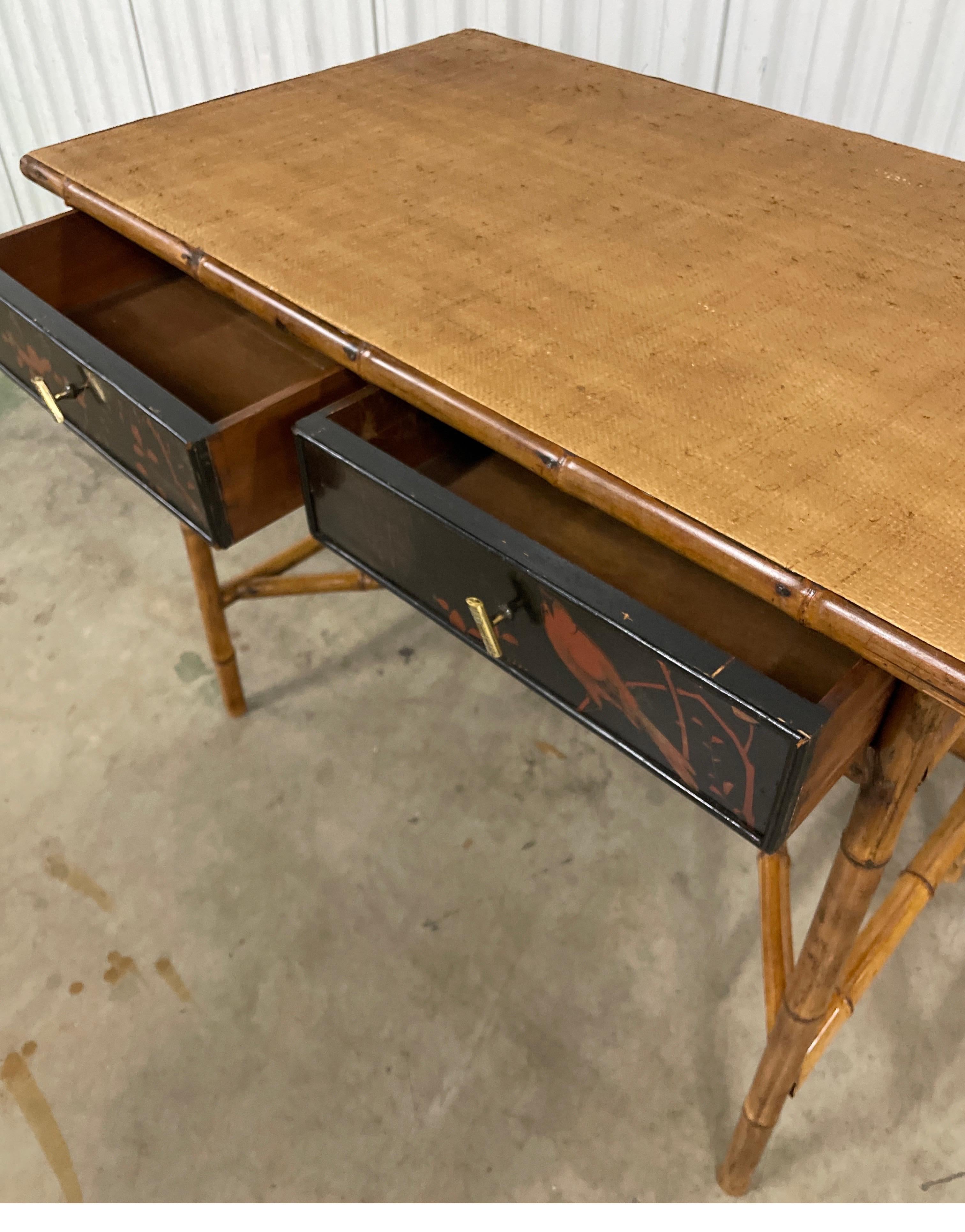 19th Century Bamboo Desk / Writing Table 7