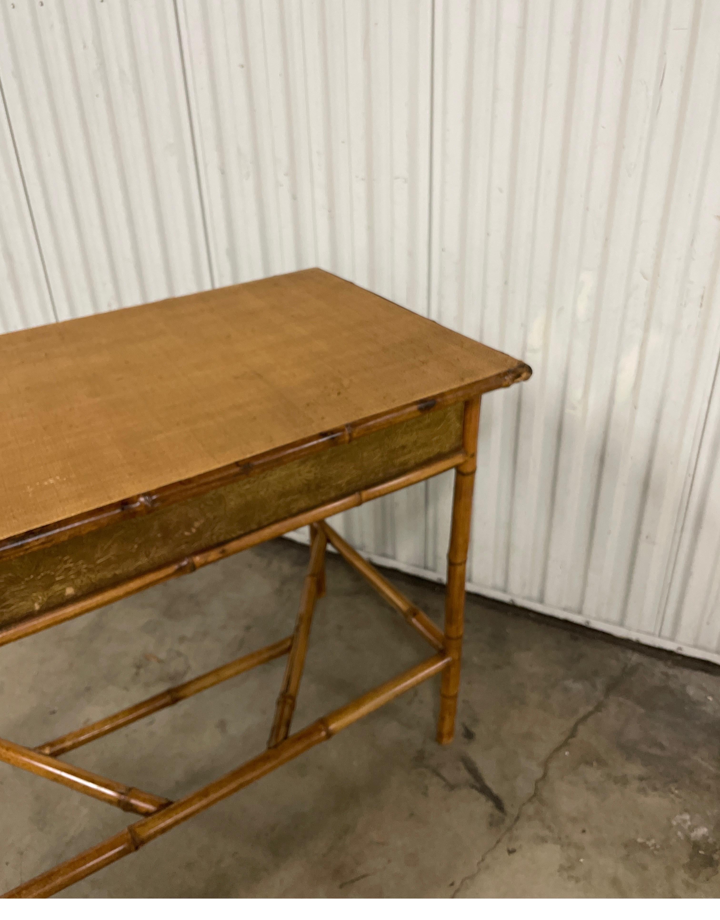 19th Century Bamboo Desk / Writing Table 5