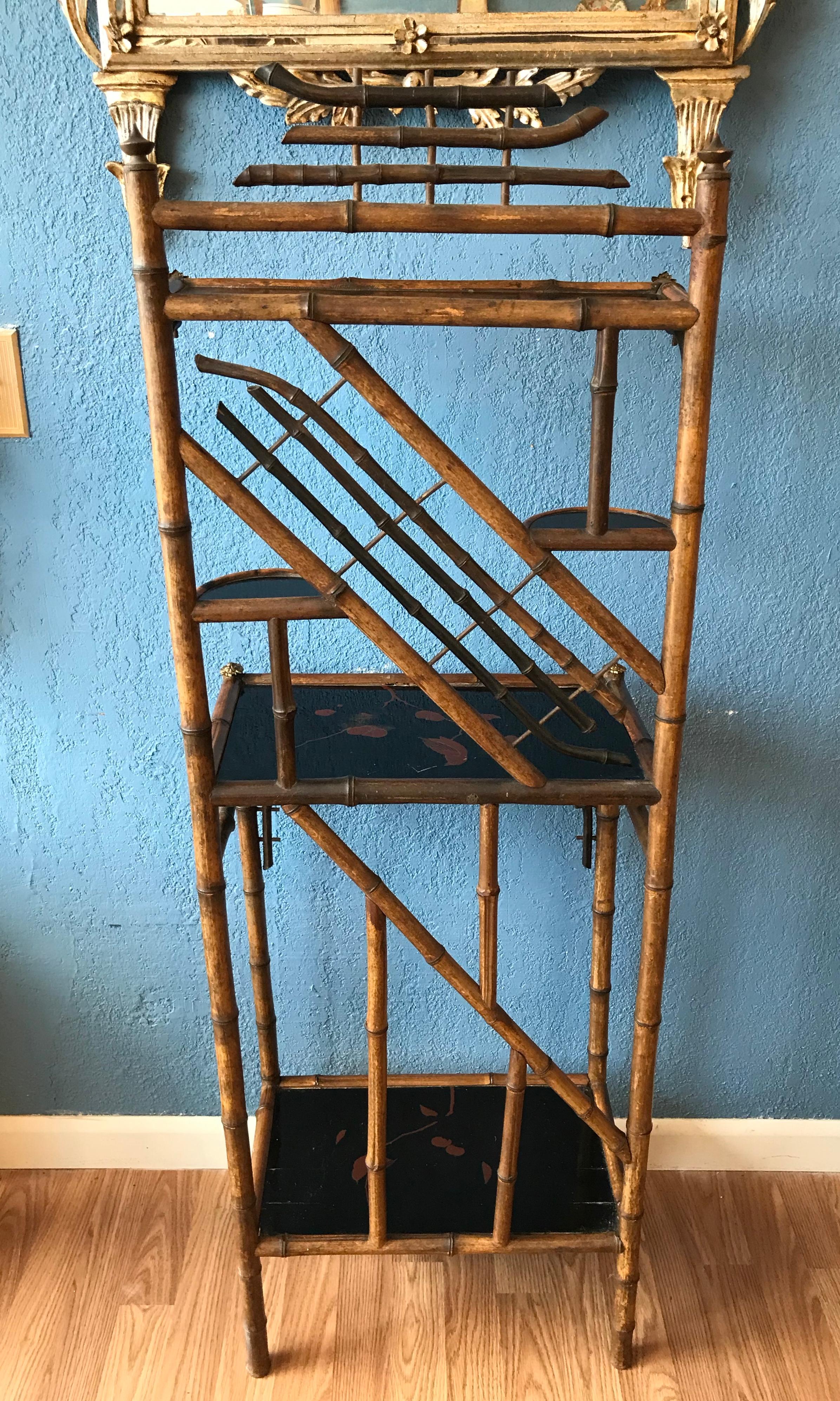 19th Century Bamboo Etagere 5