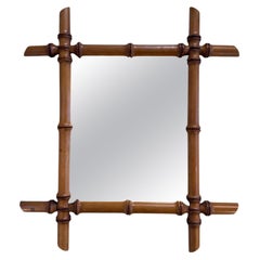 19th Century Bamboo Mirror