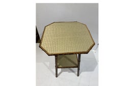 19th Century Bamboo Side Table B-5