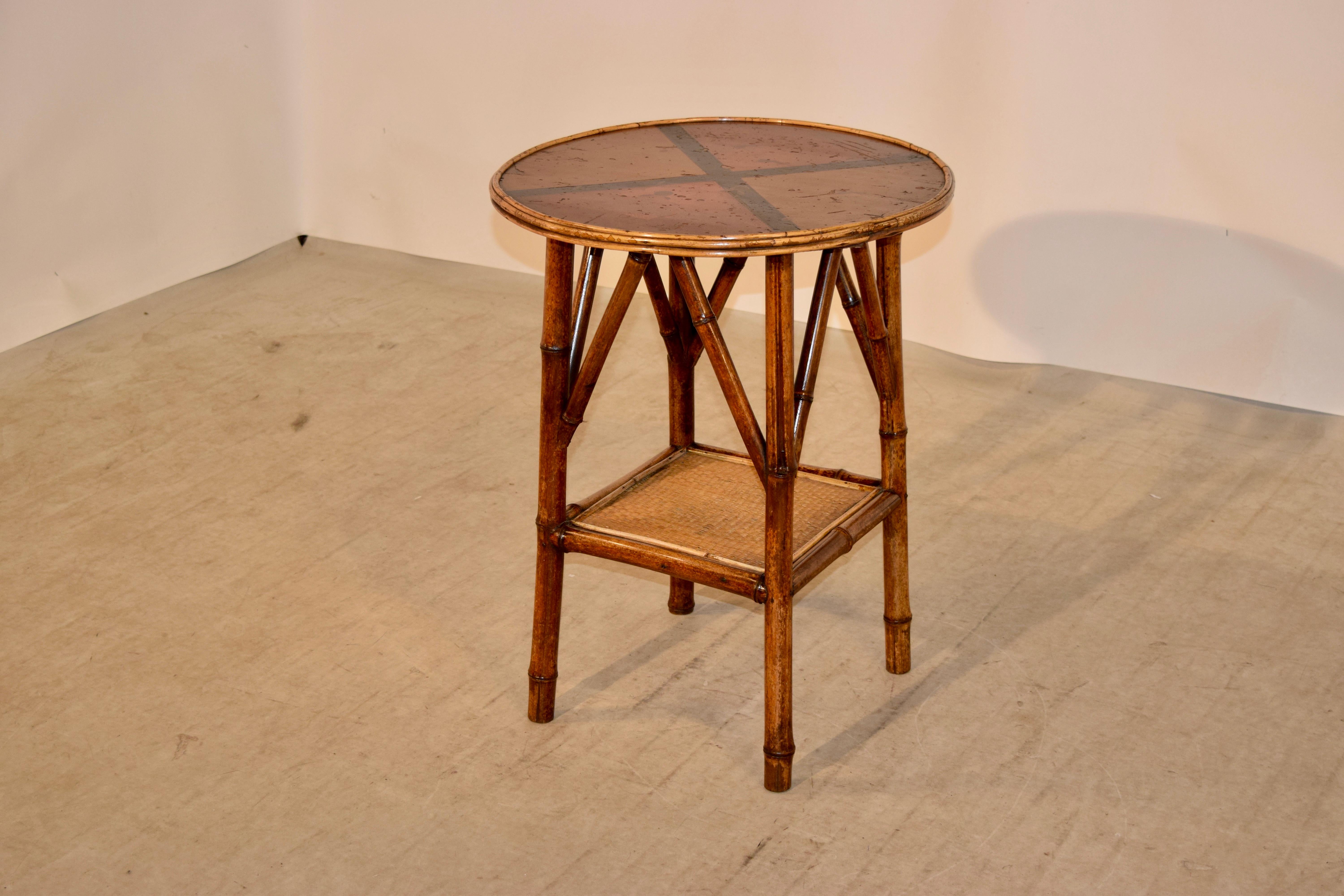 Art Nouveau 19th Century Bamboo Side Table