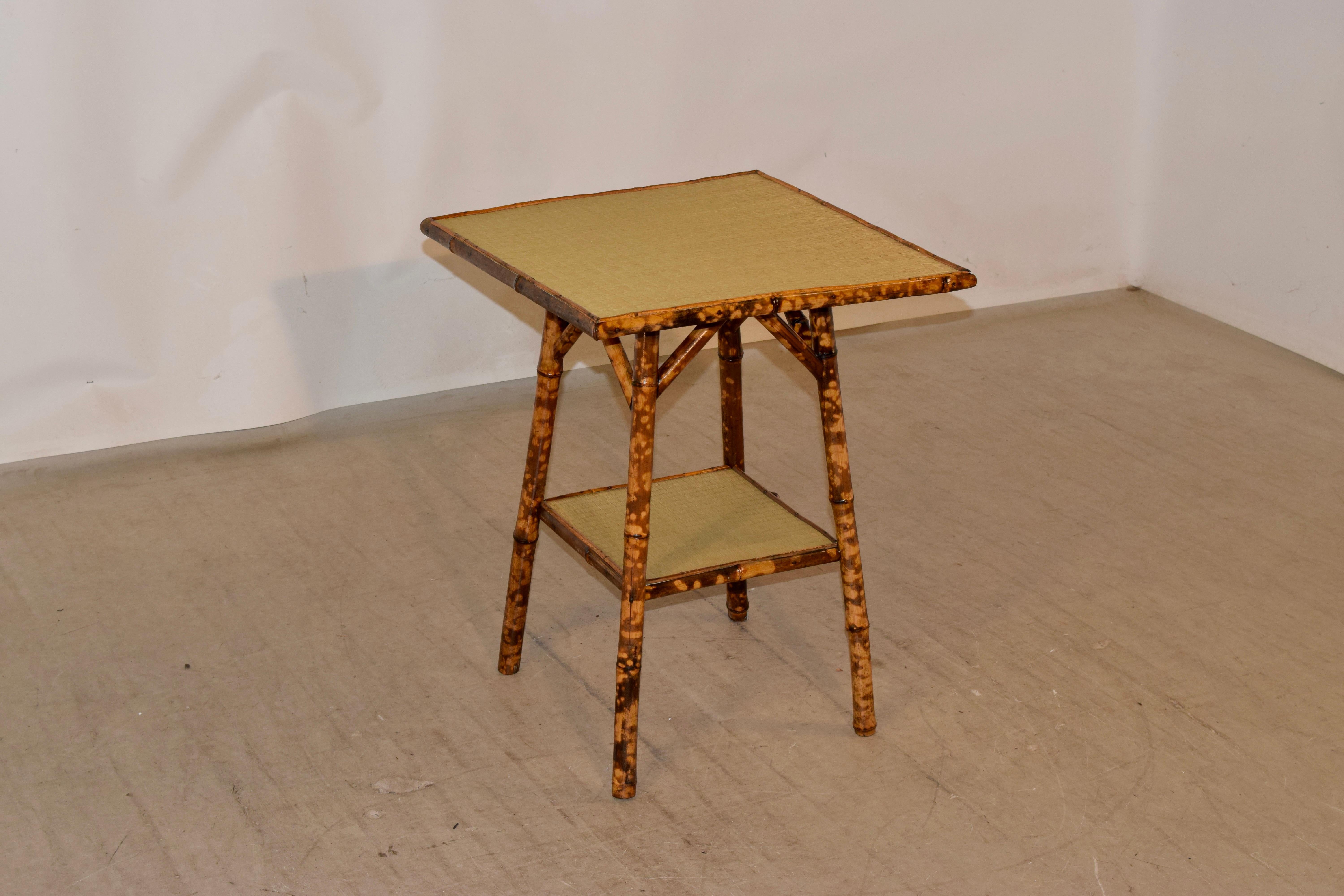 Art Nouveau 19th Century Bamboo Side Table