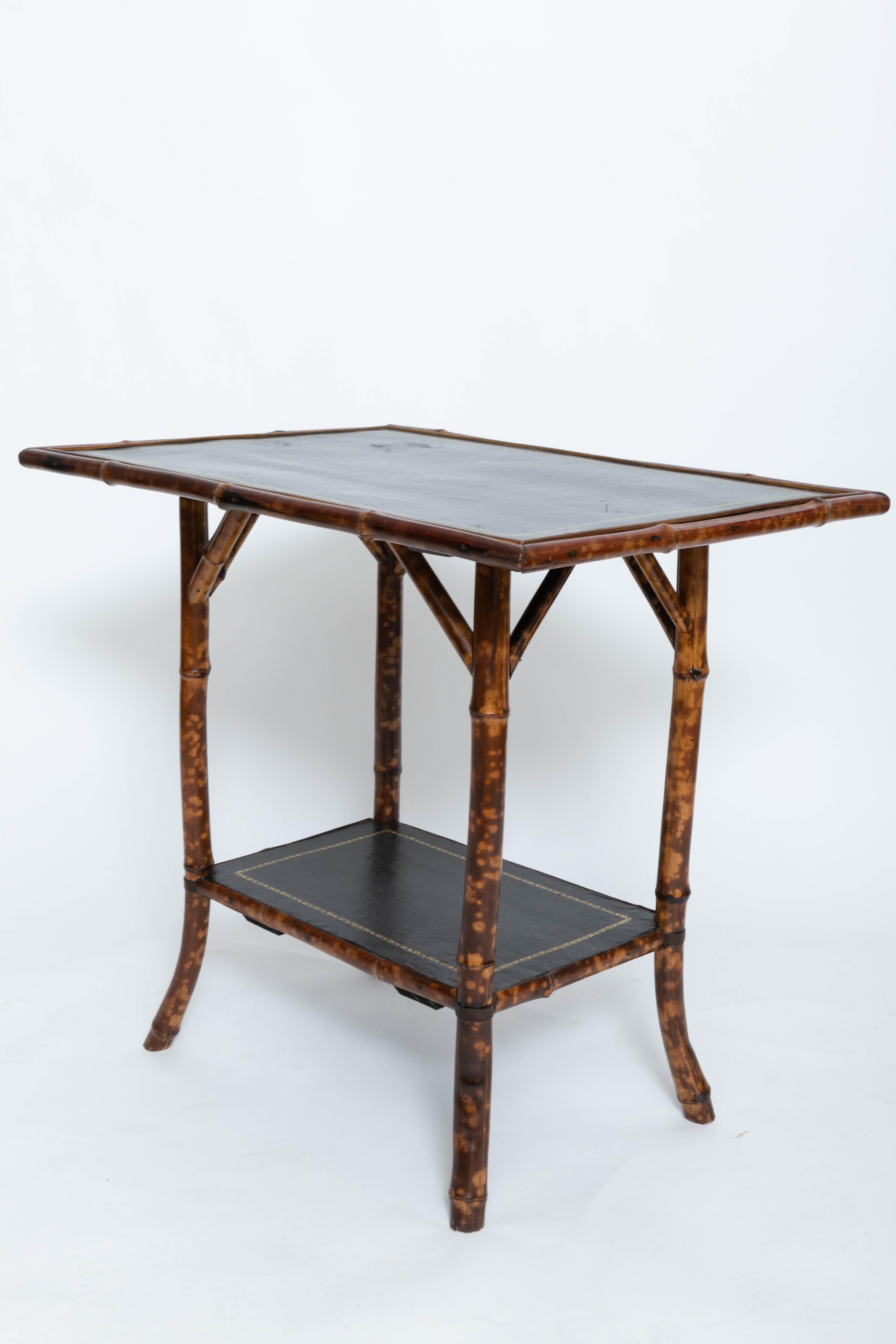 English 19th Century Bamboo Side Table