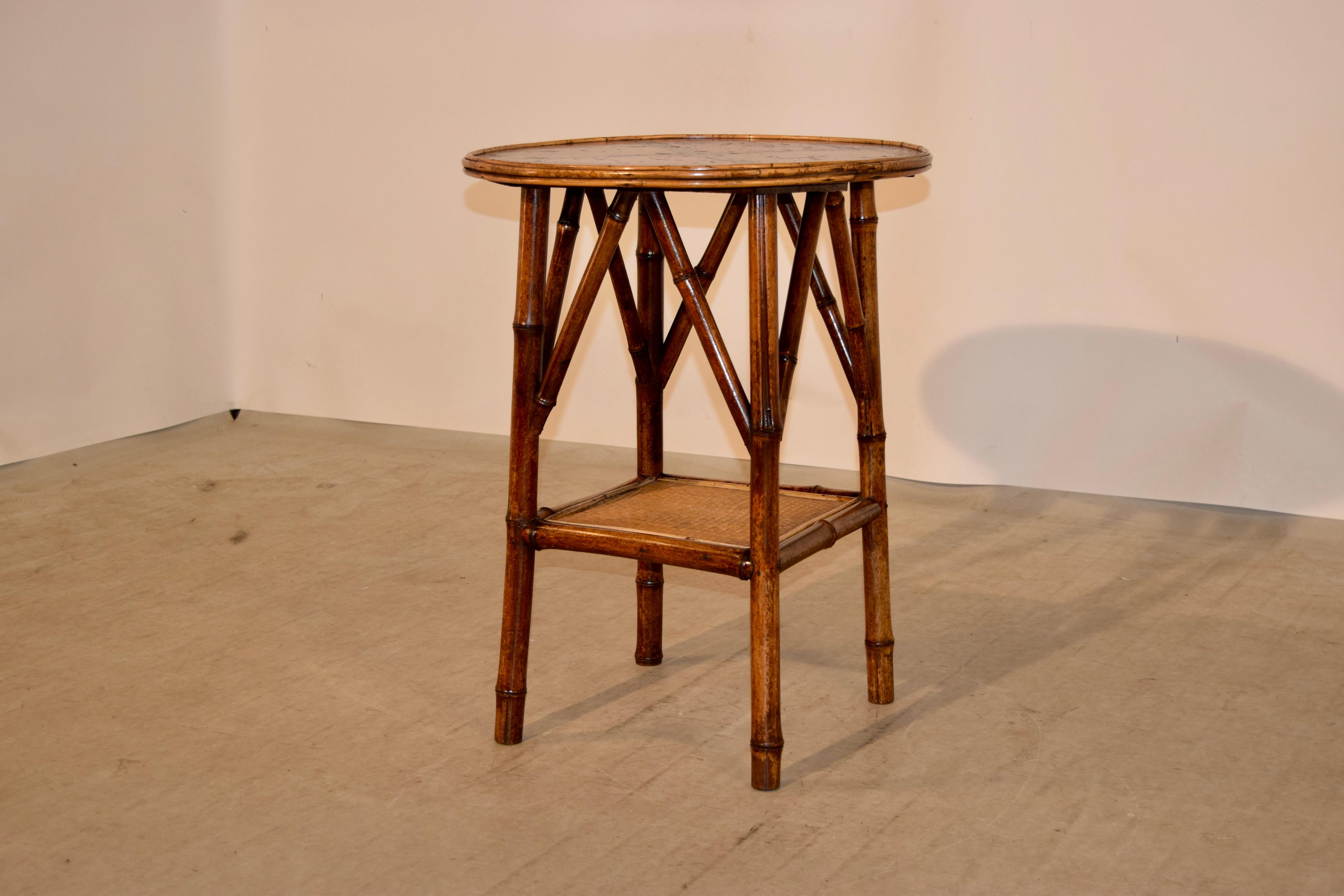 French 19th Century Bamboo Side Table