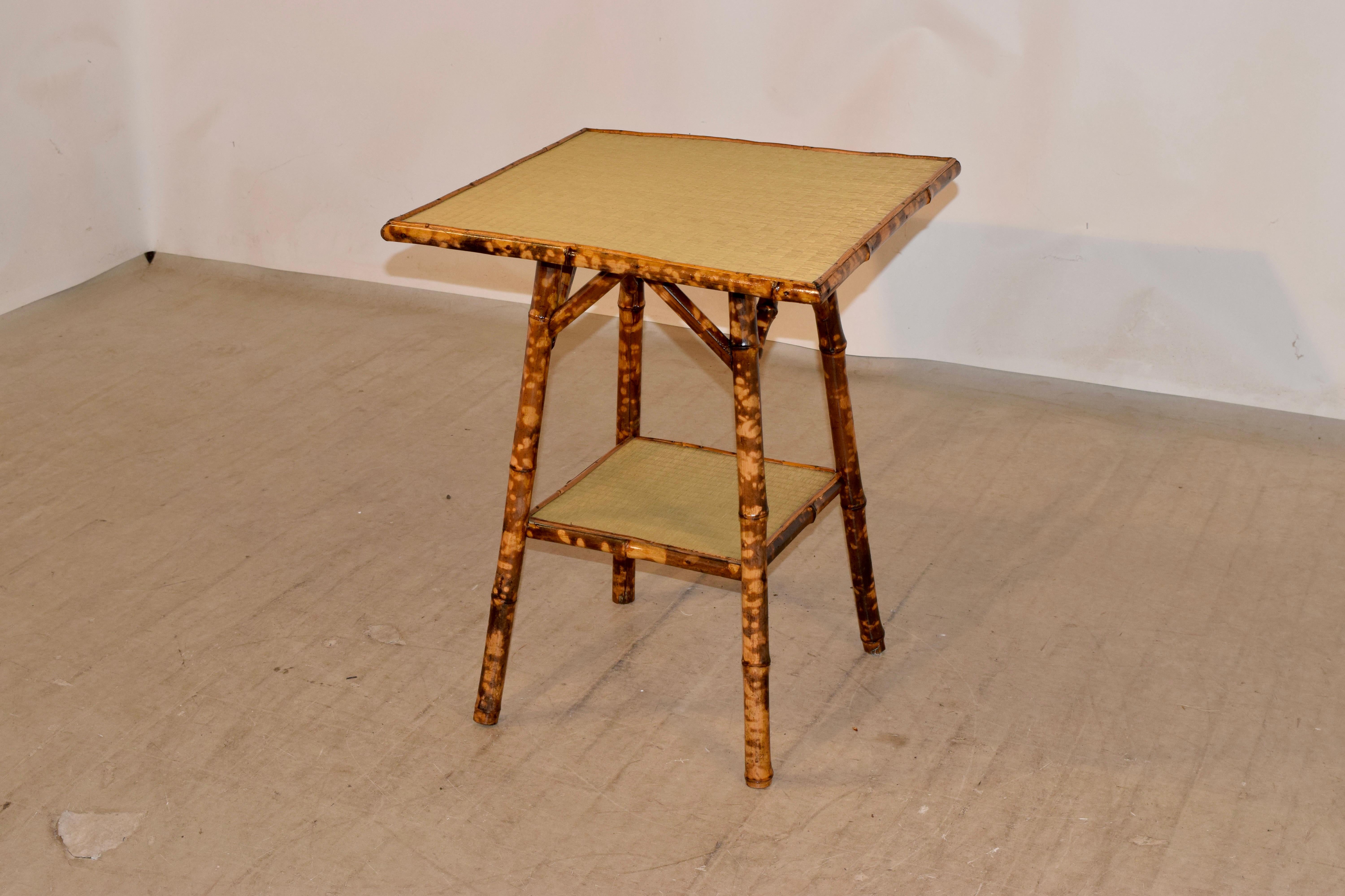 French 19th Century Bamboo Side Table