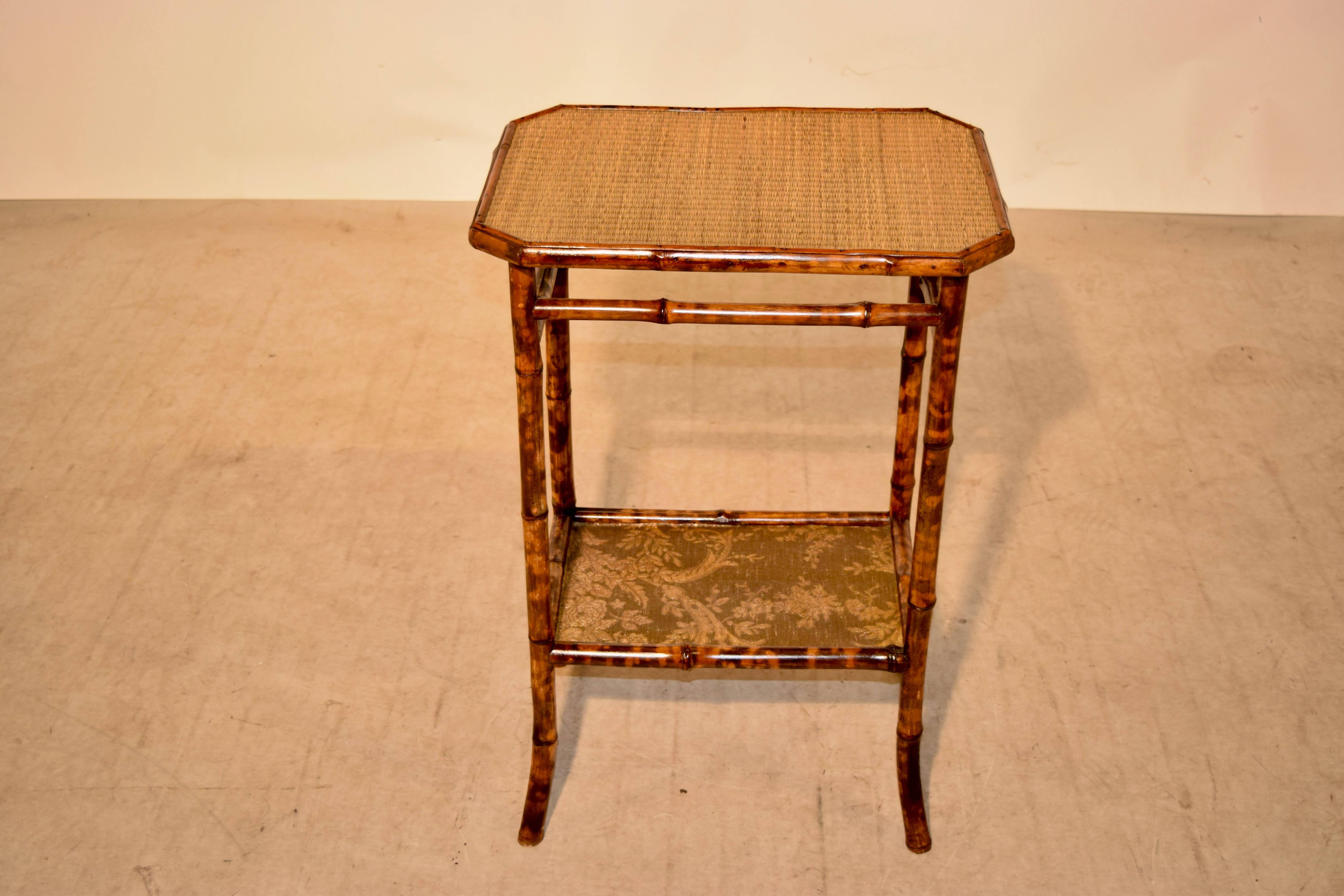 19th Century Bamboo Side Table In Excellent Condition In High Point, NC