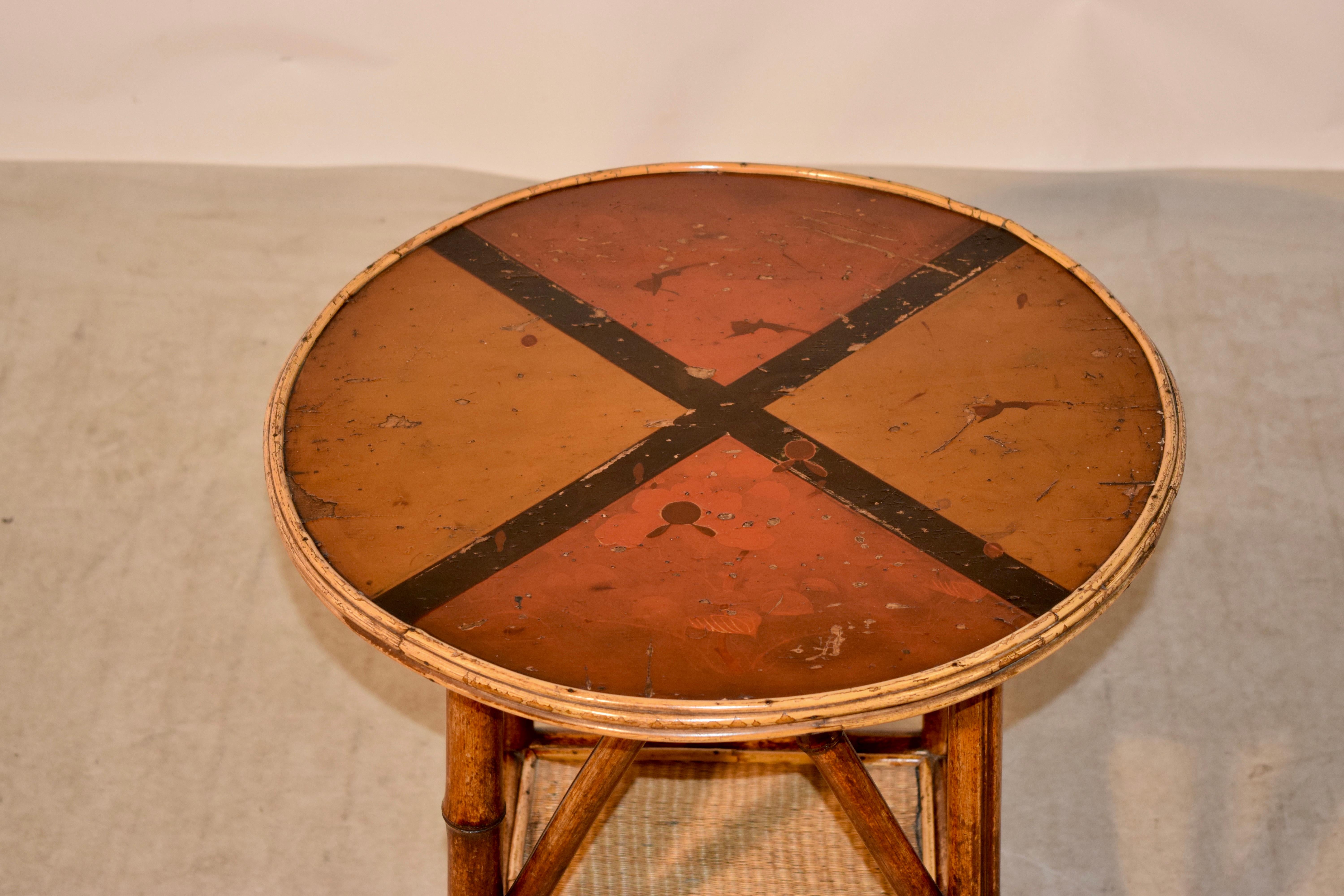 19th Century Bamboo Side Table 2