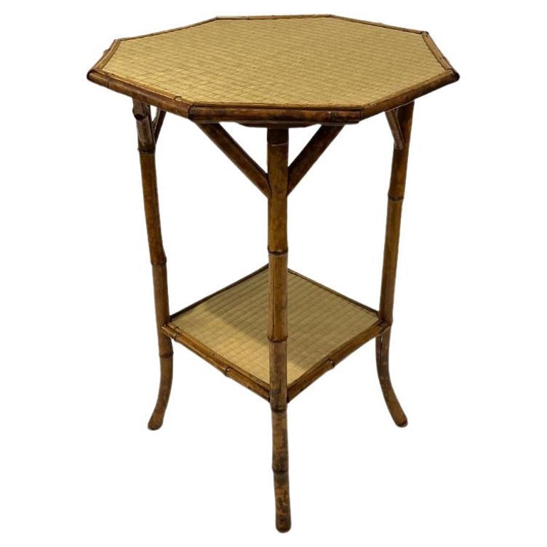 19th Century Bamboo Side Table For Sale at 1stDibs