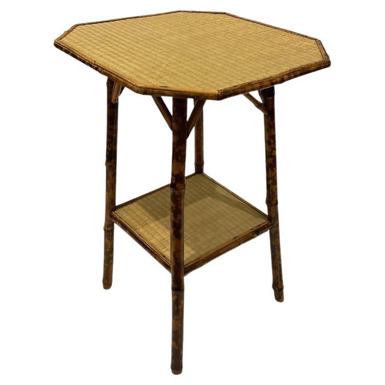19th Century Bamboo Side Table For Sale