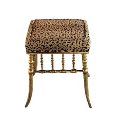 19th Century Bamboo Style Wood Bench