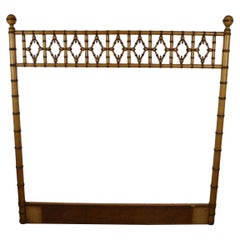 Antique 19th Century Bamboo Twin Headboard