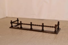 19th Century Barley Twist Fire Fender