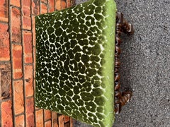 Antique Barley-Twist Leg Bench With New Upholstery