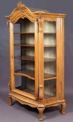 19th Century Baroque Carved Vitrine