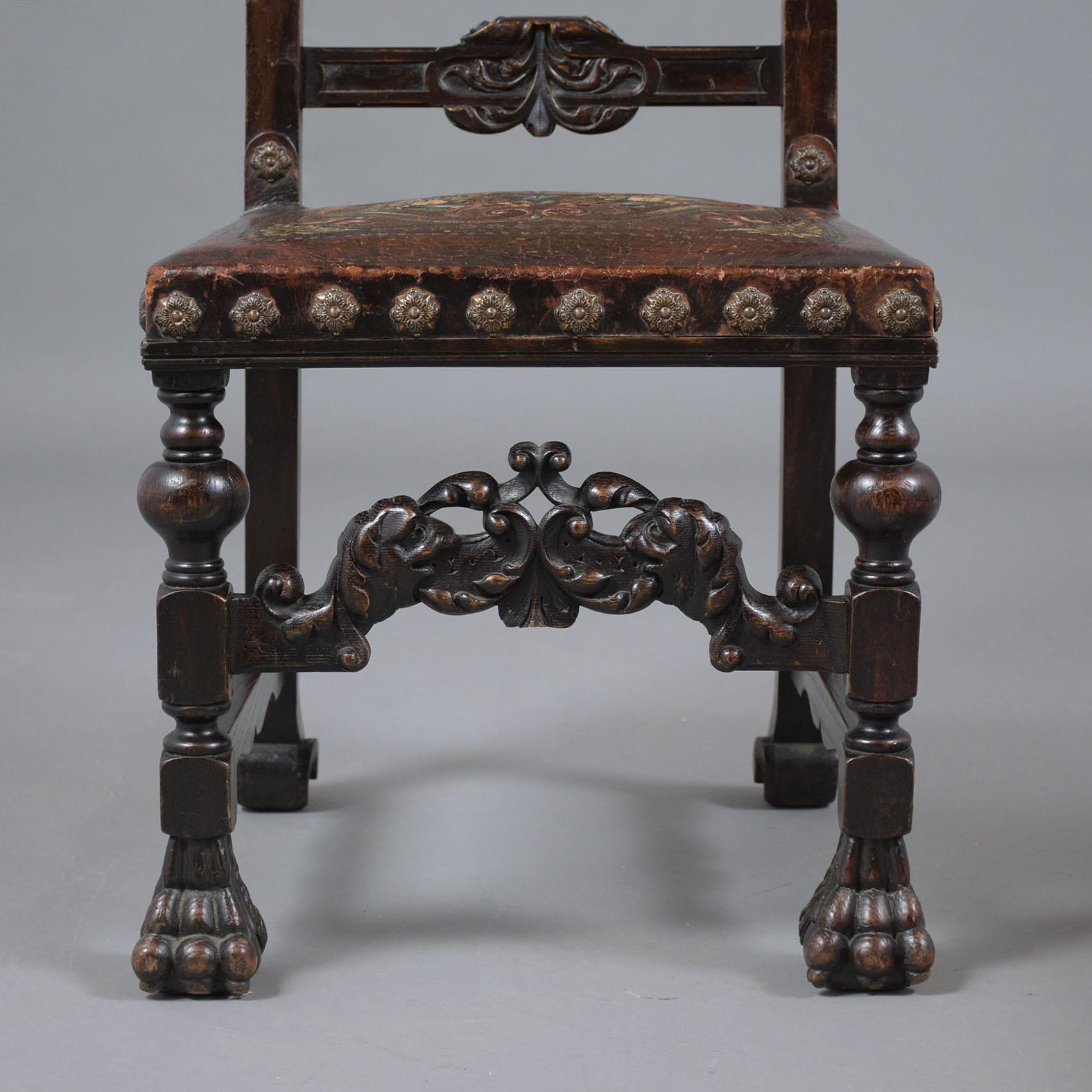 Pair of Antique Baroque Chairs 5