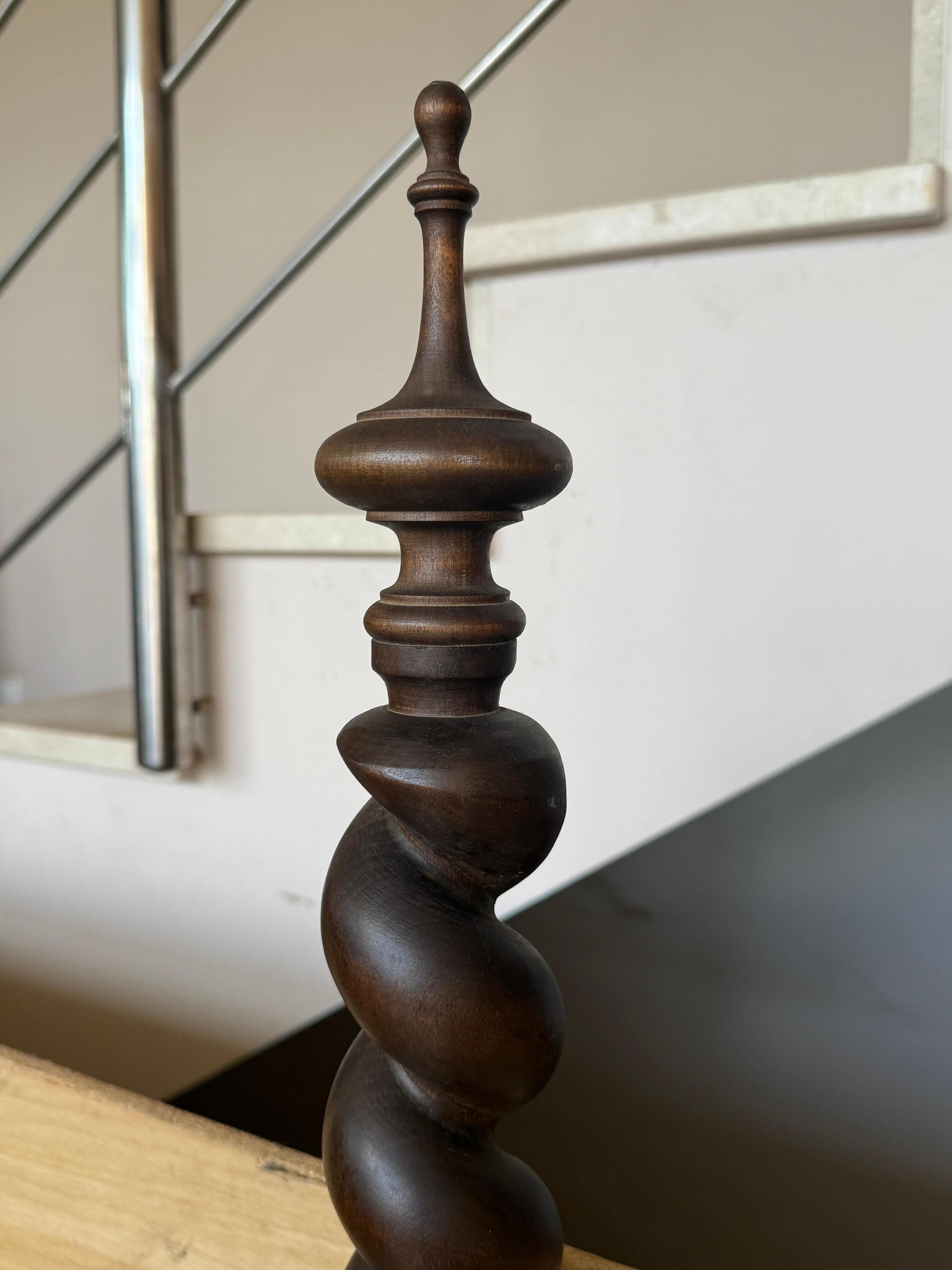 Lit Queen baroque du 19e siècle, lit à quatre colonnes A Solomon d'origine en vente 4