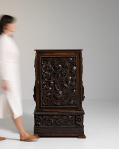 19th Century Baroque Revival Cabinet, Brown Wood, French Craftsmanship