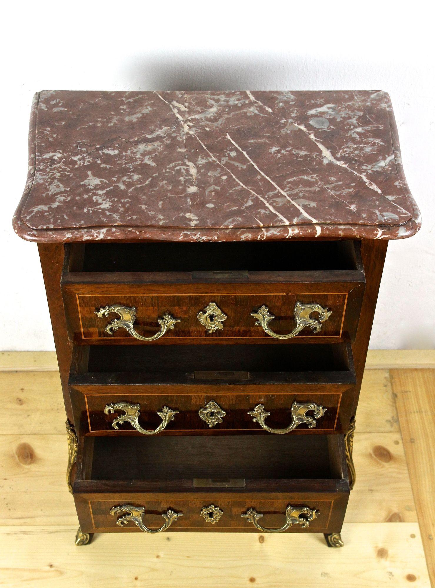 French 19th Century Baroque Revival Chest of Drawers, France, circa 1880 For Sale