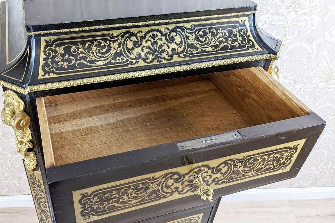 19th-Century Baroque Revival Inlaid Dresser in the Boulle Type For Sale 5