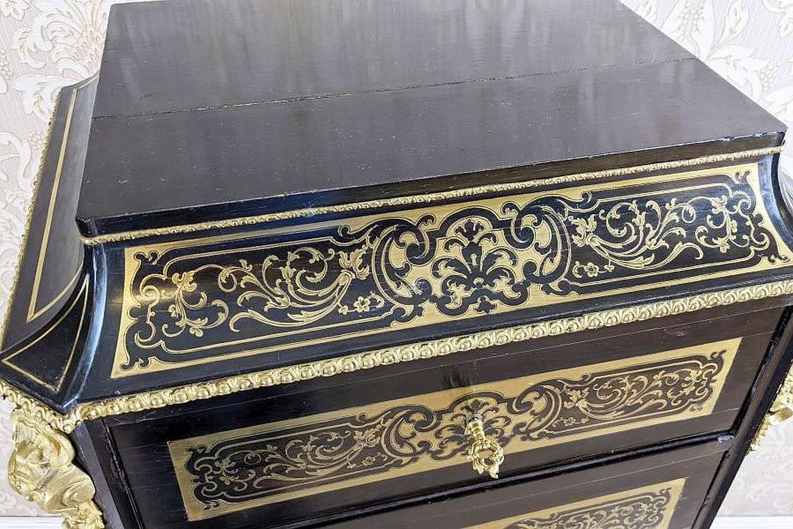19th-Century Baroque Revival Inlaid Dresser in the Boulle Type For Sale 8