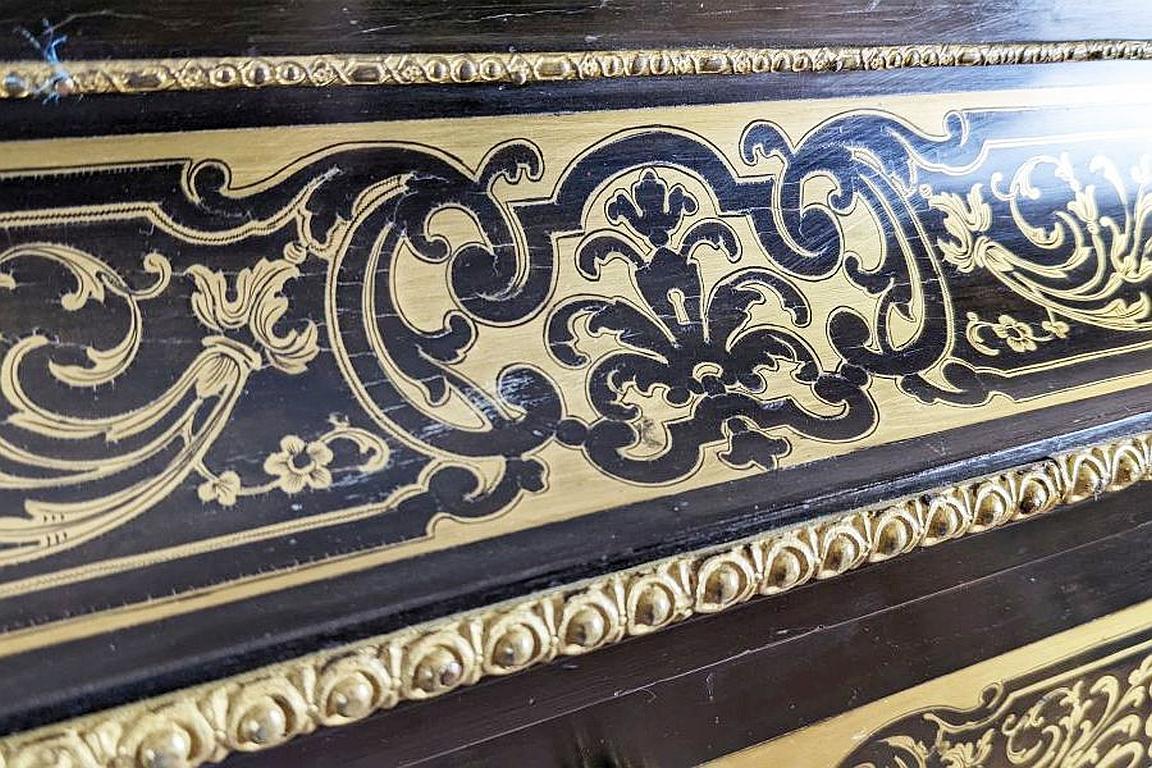 19th-Century Baroque Revival Inlaid Dresser in the Boulle Type For Sale 9