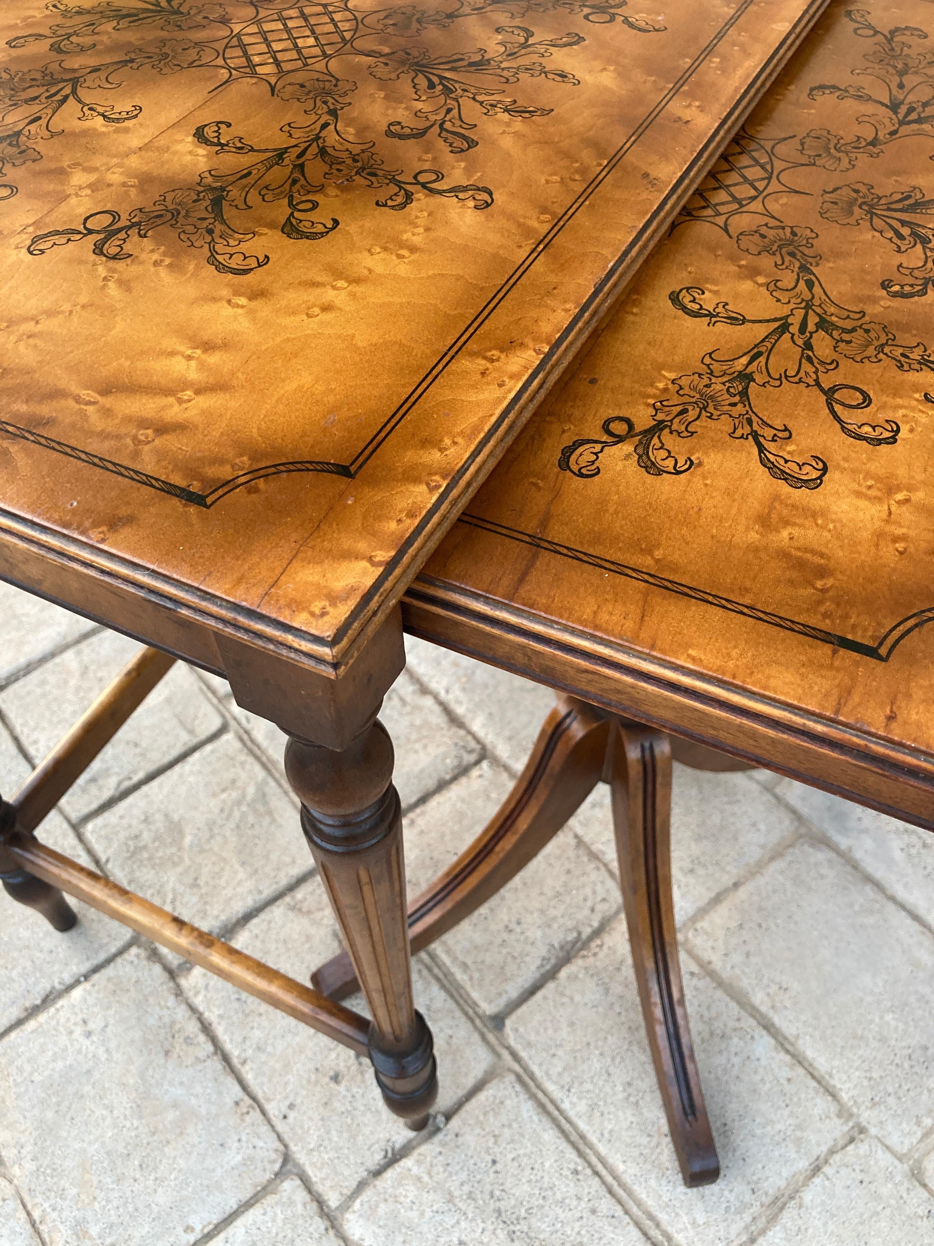 19th Century Baroque Spanish Console or Side Table with Marquetry Top 6