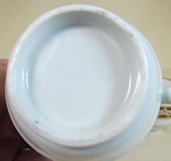 19th Century Barr Worcester Porcelain Chocolate Brown Gilt Cup Plate Trio