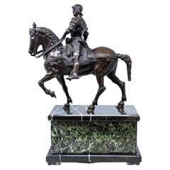 19th Century Bartolomeo Colleoni Equestrian Bronze Sculpture