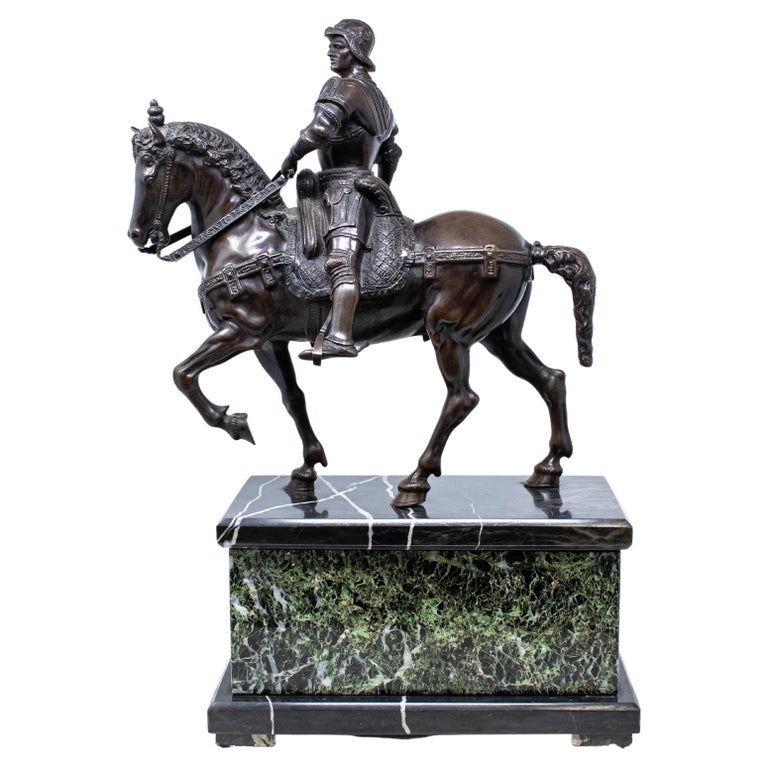 19th Century Bartolomeo Colleoni Equestrian Bronze Sculpture