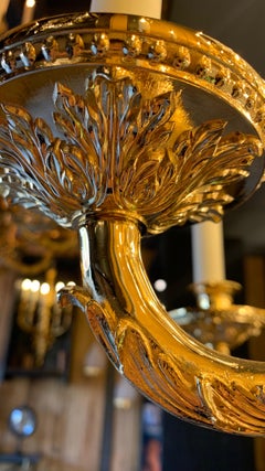 Araña Cesta con 36 Luces en Bronce Dorado 24K y Cristal