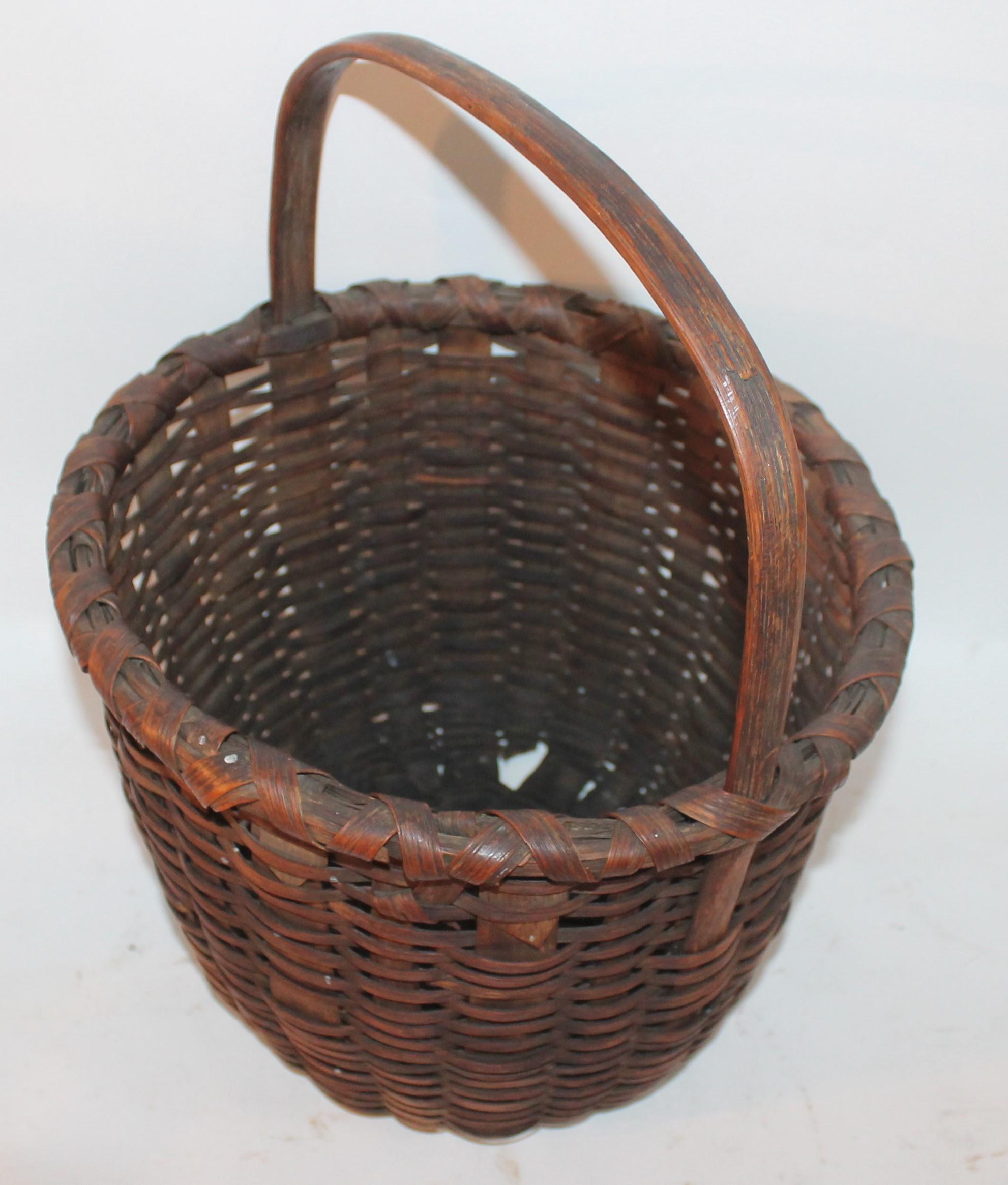 Hand-Woven 19th Century Baskets from New England / Collection of Seven