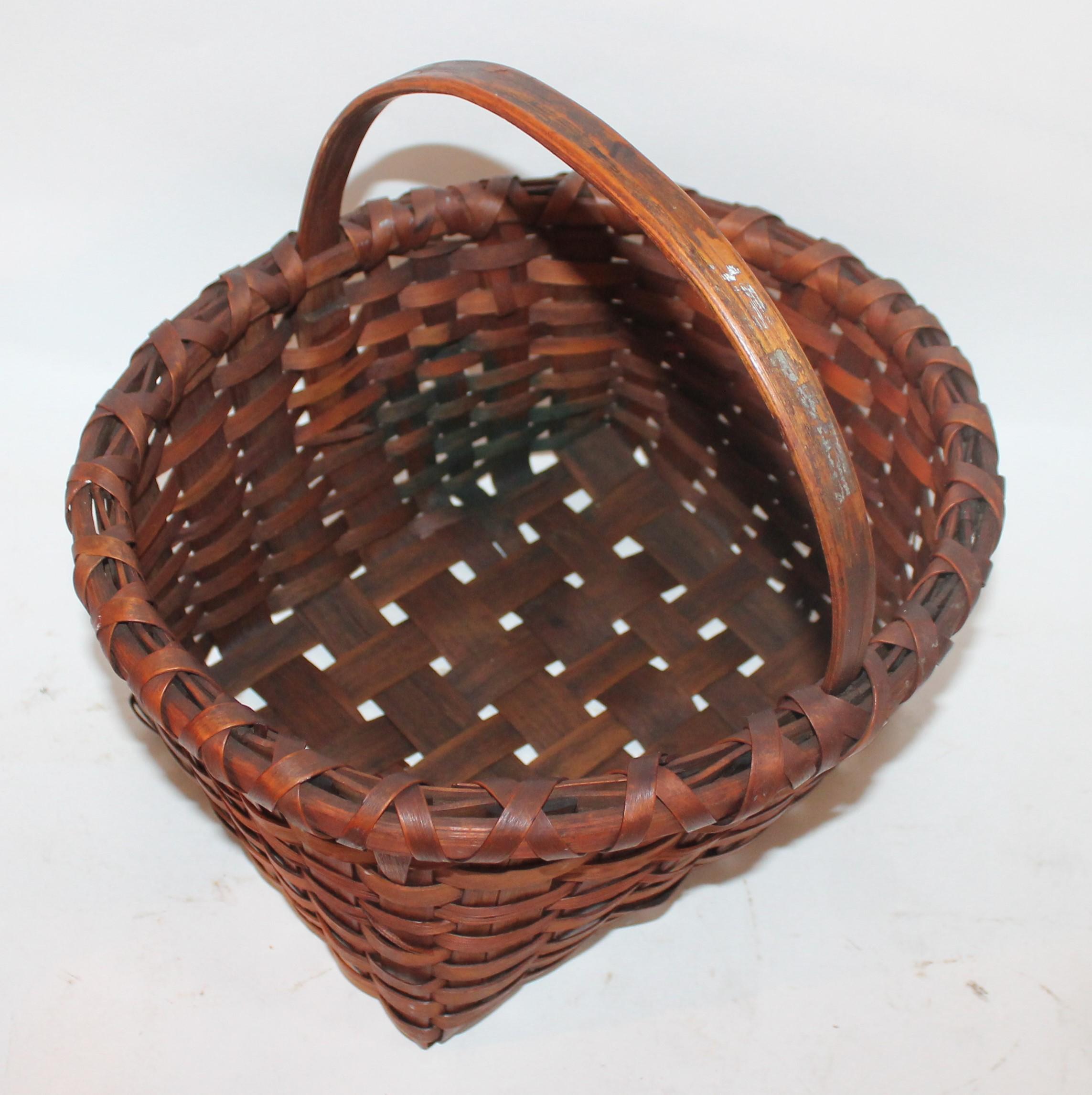 Hickory 19th Century Baskets from New England / Collection of Seven