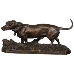 19th Century "Basset" Bronze by P.J Mêne