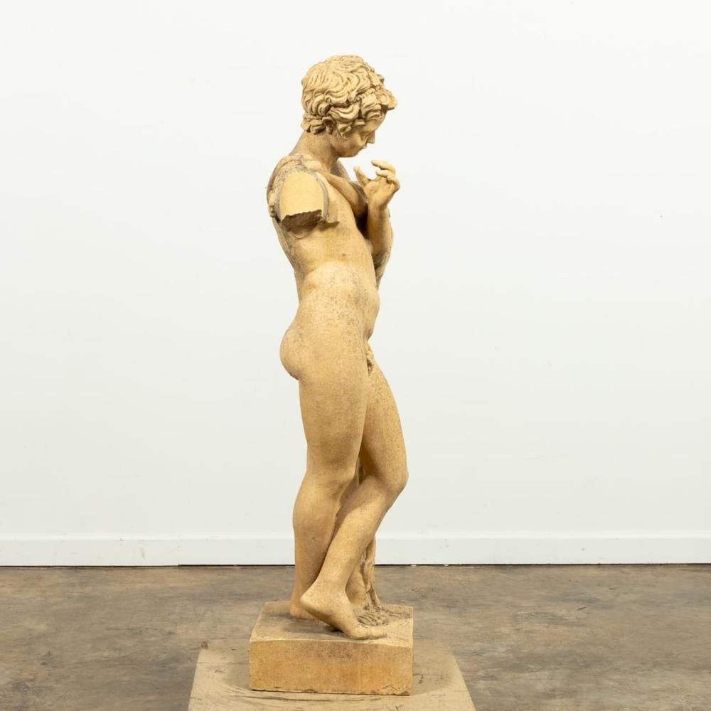 Bath Stone-Skulptur eines jungen Herkules aus dem 19. Jahrhundert (Englisch) im Angebot