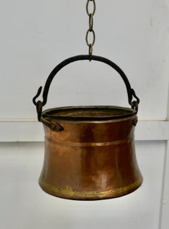 19th Century Beaten Copper Cooking Pot, Cauldron